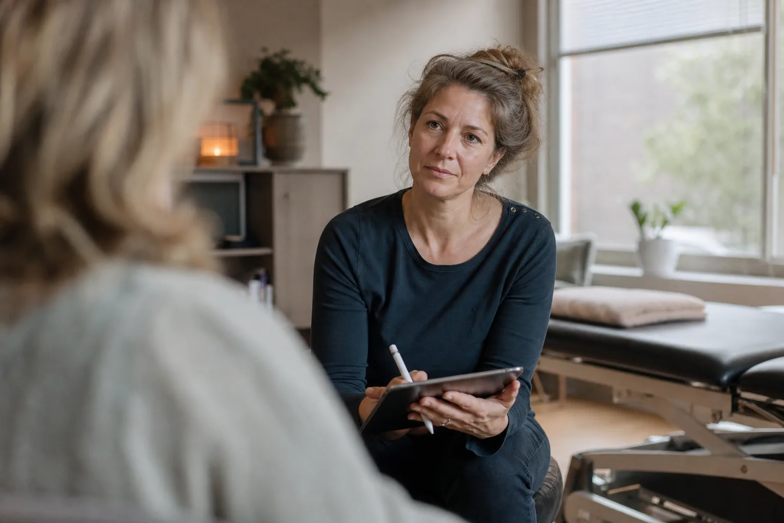Een Nederlandse zorgpraktijk in alledaags werk. Beeld bij het artikel: Wat moet je als zelfstandige zorgverlener zelf regelen voor de Wkkgz en de Wtza?
